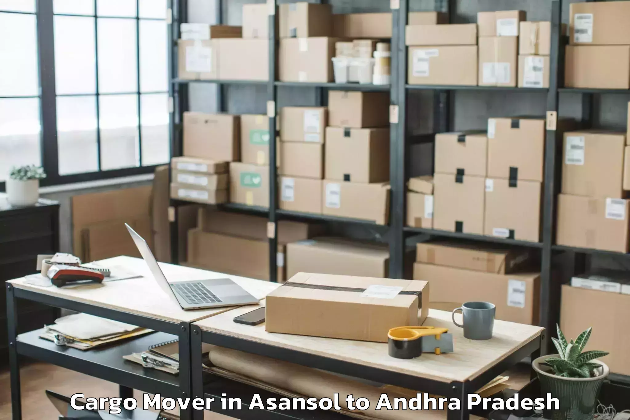 Book Asansol to Bollapalle Cargo Mover Online